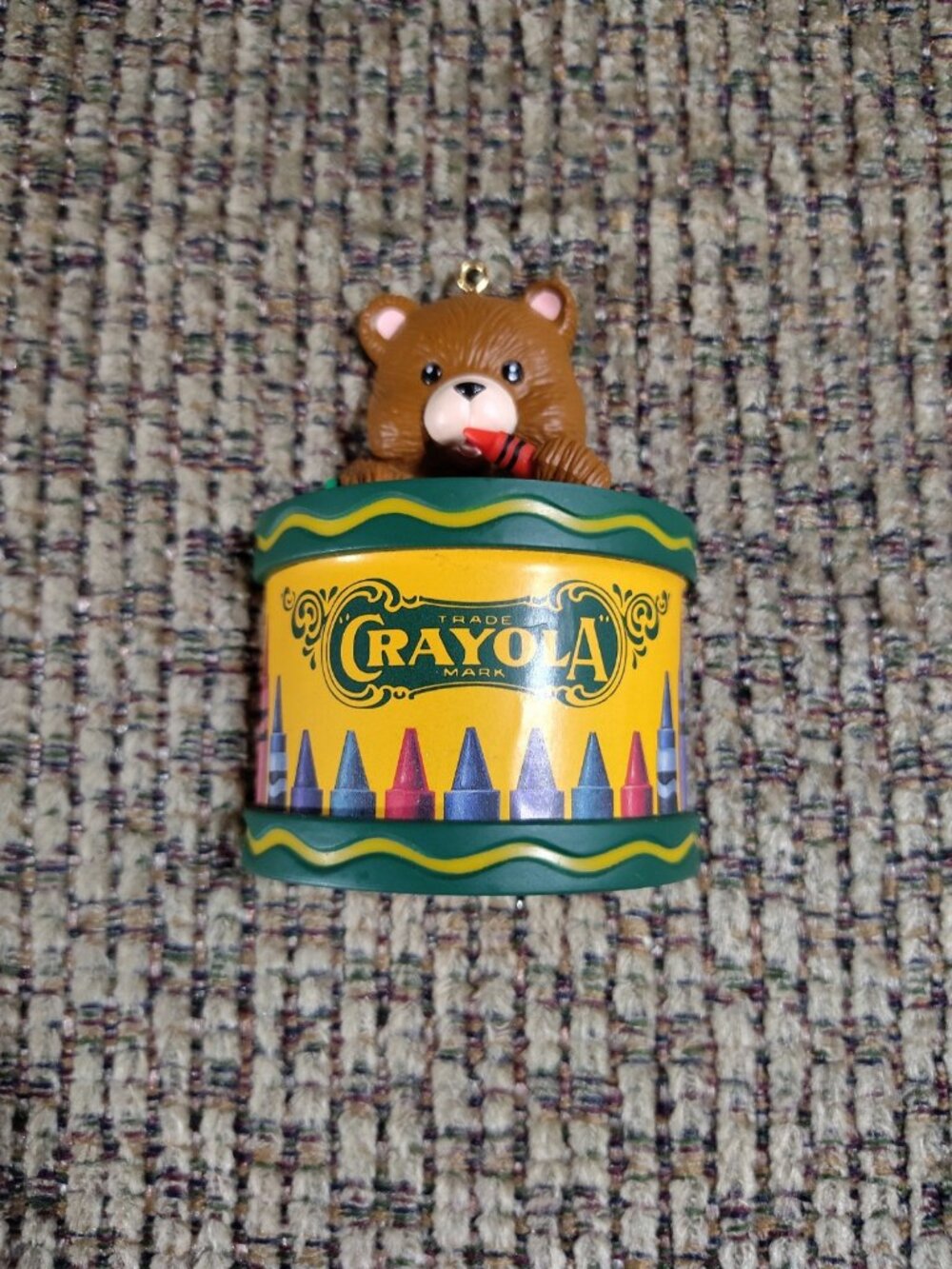 Crayola Bear Ornament Binney & Smith 3 1/4"